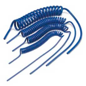 Spiral Non-Braided Blue PUR Hose 5/16" ID 25' OAL