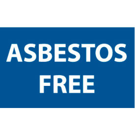 Roll of 500 Hazard Warning Vinyl Labels - Asbestos Free