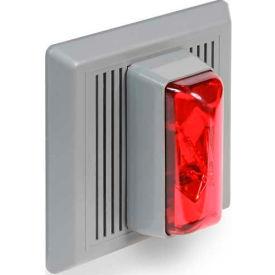 Flush Mount Horn/Strobe 120V AC Red
