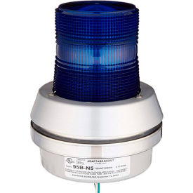 Xenon Strobe With Horn Blue 120V AC