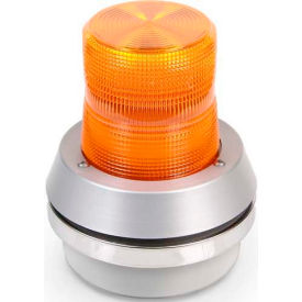Flashing Beacon With Horn Amber 120V AC