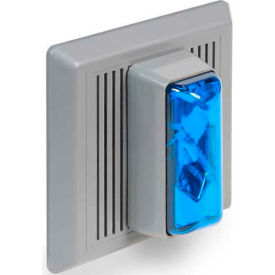 Surface Mount Horn Strobe For Outdoor Use 120V AC Blue