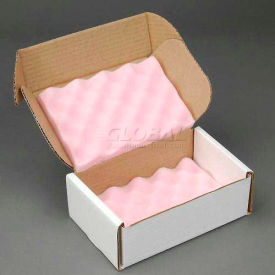 Anti Static Foam Shippers, 9"W x 6"L x 3-1/4"D, White