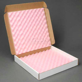Anti Static Foam Shippers, 18"W x 18"L x 2-3/4"D, White