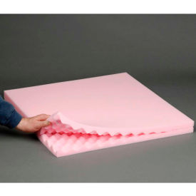 Anti Static Convoluted Foam Set, 24"W x 24"L x 2" Thick, Pink