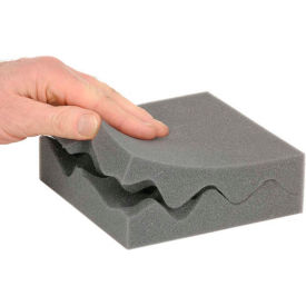 6"L x 6"W x 2" Thick, Charcoal