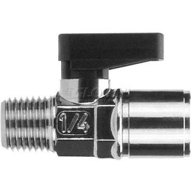 Mini Ball Valve, Male X Female, 1/4" Nptf - Min Qty 9