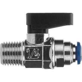 Ball Valve, 3/8" Tube X 3/8" Male Nptf - Min Qty 7