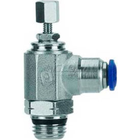 Needle Valve, Knob Adj, 5/32" Tube x 10-32 UNF Thread