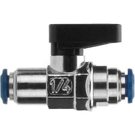 Mini Ball Valve, 3/8" Tube X 3/8" Tube - Min Qty 5