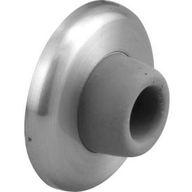 Door Stop, Wall Mount, Brushed Stainless Steel