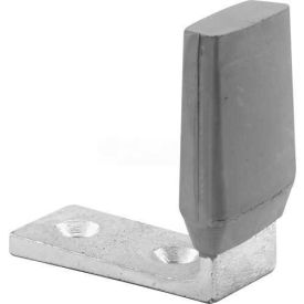 Door Floor Stop, Brushed Aluminum