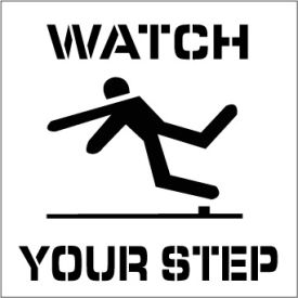 Plant Marking Stencil 20x20 - Watch Your Step