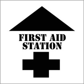Plant Marking Stencil 20x20 - First Aid Station