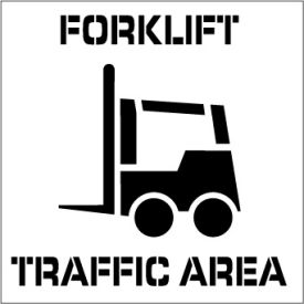Plant Marking Stencil 20x20 - Forklift Traffic Area