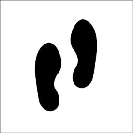 Plant Marking Stencil 20x20 - Foot Prints