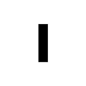 Individual Character Stencil 12" - Letter I