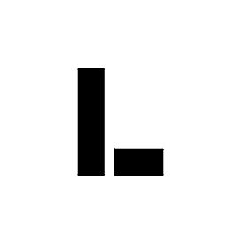 Individual Character Stencil 12" - Letter L