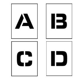 Individual Character Stencil 24" - Letter Set A-Z