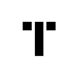 Individual Character Stencil 36" - Letter T