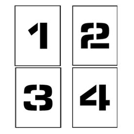 Individual Character Stencil 36" - Number Set 0-9