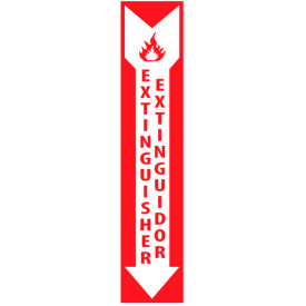 Fire Safety Sign - Bilingual - Extinguisher Extinor - Plastic