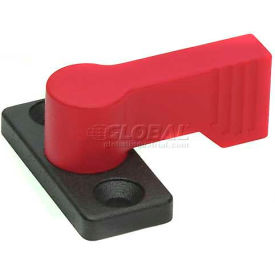 Zinc Die-Cast Stop Lock w/ Flange - Red