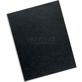 Linen Presentation Binding Covers, 8-1/2" x 11" Letter Size, Black, 200 Pack