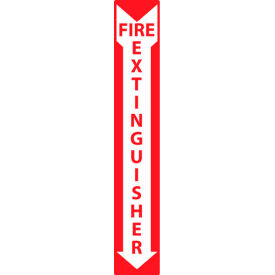 Fire Extinguisher Sign, 4"W x 24"H