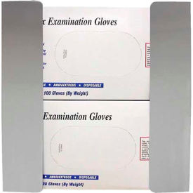 Double Glove Box Holder, Stainless Steel, 1/Pack