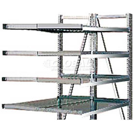 Steel Pick Shelving, 5 Level, Double, Straight/Straight, 78"H x 50"W x 48"D, Add-On