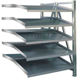 Steel Pick Shelving / 5 Level / Double / Tilt / Straight / 78"H x 50"W x 48"D / Add-On