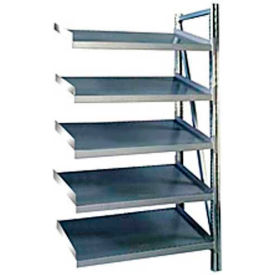 Steel Pick Shelving, 5 Level, Single, Tilt, 78"H x 50"W x 24"D, Add-On