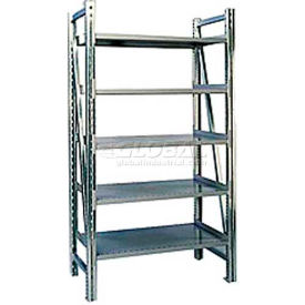 Steel Pick Shelving, 5 Level, Single, Straight, 78"H x 50"W x 24"D, Starter