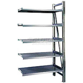 Steel Pick Shelving, 5 Level, Single, Straight, 78"H x 50"W x 32"D, Add-On