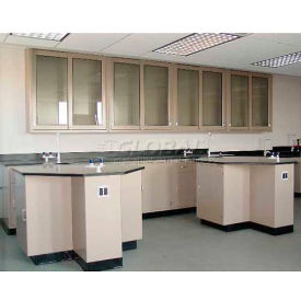 Lab Design Student Pod Bench, 4 Doors, 4 Drawers, Navy Blue