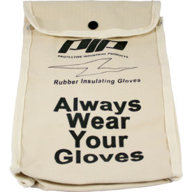 Protective Canvas Bag For Rubber Insulating Gloves, 11"L, One Size
