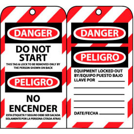 Bilingual Lockout Tags - Do Not Start