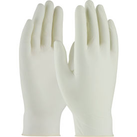 Ambi-Dex 62-322PF Industrial Grade Latex Gloves, Powder-Free, White, Size S, 100 Gloves/Box