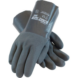 Micro-Finish Grip Nitrile Coated Gloves, Size L, Gray, 12 Pairs