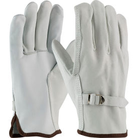Top Grain Cowhide Drivers Gloves, Straight Thumb, Quality Grade, Pull, S - QTY 12