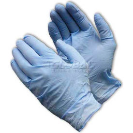 Industrial Grade Disposable Nitrile Gloves, Powder-Free, Blue, Size S, 50/Box