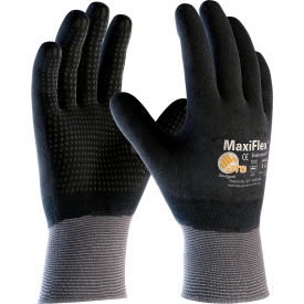 MaxiFlex Endurance Nitrile Coated Gloves, Black, 12 Pairs, Size M