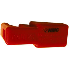 Single Pole Circuit Breaker Lockout with Recessed Hole, Fits Up To 9/16"W Breakers, Red