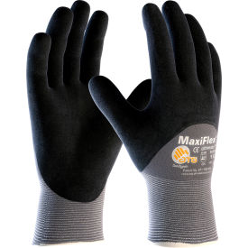 MaxiFlex II Micro-Foam Nitrile Coated Gloves, Black, M, 12 Pairs