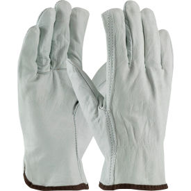 PIP Top Grain Cowhide Drivers Gloves, Straight Thumb, Economy Grade