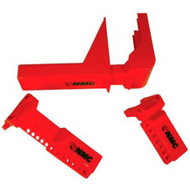 Ball Valve Lockout, Fits 1-1/2" - 2-1/2" Dia. Valves, Red
