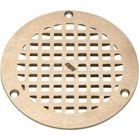 7" Dia. Round Floor Drain W/Screws, Nickel