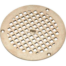 6" Dia. Round Floor Drain W/Screws, Nickel