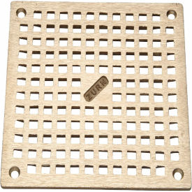 6" x 6" Square Floor Drain W/Screws, Brass
